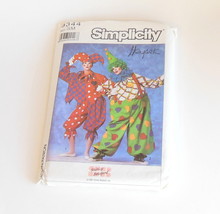 Simplicity Clown Costume Craft Pattern 9344 S Adults Halloween Shirley Botsford - £11.94 GBP