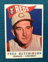 1960 TOPPS BASEBALL CARD FRED HUTCHINSON #219 (EX) - €5,13 EUR