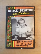Vintage 50s/60s Linoleum Cutters Tool Set and Block Printing Booklet image 9