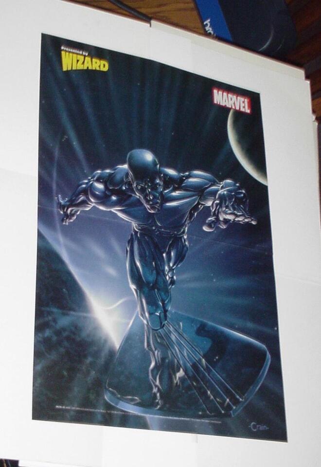 Silver Surfer Poster # 5 Clayton Crain Herald of Galactus Surfing Cosmos Marvel - £19.58 GBP