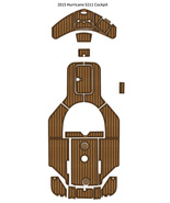 2015 Hurricane S211 Cockpit Pad Boat EVA Foam Faux Teak Floor Mat  Self ... - £637.88 GBP