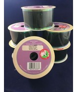 Lot Of 6 | Green Sheer Dazzle Ribbon | 6 Yds Per Roll | 153627 | Polyest... - $8.06 CAD
