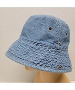 Vintage Gap Denim Bucket Hat - Side Snaps - Size Small / Medium 100% Cotton - $554.91 MXN