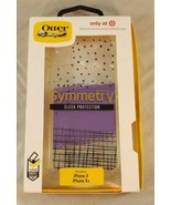 OtterBox Symmetry Case for iPhone X/XS Clear Purple Black  - $8.90