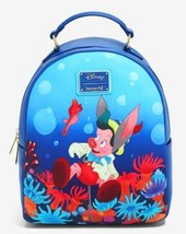 Disney Loungefly Pinocchio Coral Reef Underwater Mini Backpack.     Backpack Nwt - £27.95 GBP