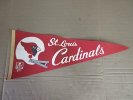 Vintage 1967 St Louis Cardinals Two Bar Helmet NFL Flag Pennant - £43.87 GBP