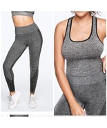 PINK Victoria’s Secret Seamless Leggings High Waist Full Length 2 Piece ... - $49.45