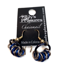 Poly&#39;s Pleasures Chainmail Dangle Hoop Earrings  - £5.97 GBP
