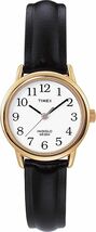 Timex Easy Reader 25mm Gold-Tone Brass Case, Black Leather Strap, Women&#39;... - $69.16 CAD