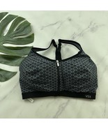 VSX Victorias Secret Sport Underwire Sports Bra Size 34 DD Gray Geometri... - $27.06 CAD
