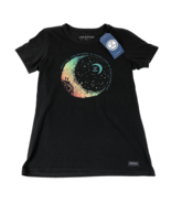 Life is Good Womens Crusher Breathe Moon Black T-Shirt Medium 77815 New Tag - $33.94 CAD