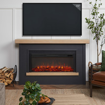 RealFlame Bernice Electric Fireplace X-wide 6 Clr IR Firebox White or Charcoal - £1,034.32 GBP