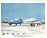 Pan American 1st Class Menu 1984 1st Flight Boeing 377 McMurdo Sound Ant... - £19.39 GBP