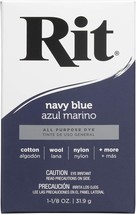 Rit Dye 3-30 Powdered Fabric Dye, Navy Blue - $326.24 MXN