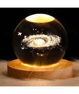 Nebula Night Light, 3D Print Planet Lamp, Crystal Ball, Astronomy Gift  - £16.33 GBP