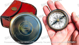 Antique Vintage 1885 Stanley London Pocket Compass - Robert Frost Brass Compass - £21.17 GBP