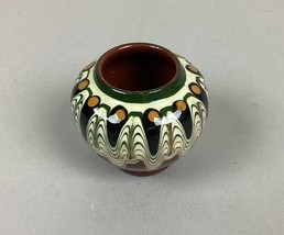 Vintage Miniature Marble Glaze Vase - 2.25” - £11.31 GBP