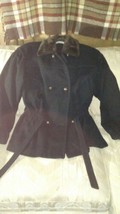 Jonathan Michael Women 8 Coat Jacket Wool Nylon Button Up Fur Collar Vin... - £58.05 GBP