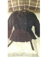 Jonathan Michael Women 8 Coat Jacket Wool Nylon Button Up Fur Collar Vin... - £58.40 GBP