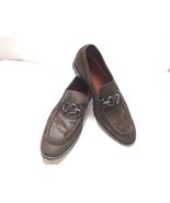 Donald J Pilner Loafers Men 13M Lore Shoes Horse bit Brown Suede Dress M... - $912.89 MXN