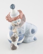 Lladro Pierrot Clown W/Cucciolo Decorativi Figurina 5278 Porcellana Mano Spagna - £83.08 GBP