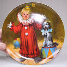 VINTAGE Reco Knowles Tommy The Clown Children&#39;s Circus Collectible Plate 1982 - £7.31 GBP