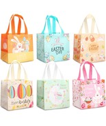 6PCS Happy Easter Egg Hunt Bags Easter Bunny Carrot Chick Egg Gift Bags ... - £21.11 GBP