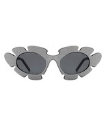 Glitzer Blume Sonnenbrille Damen Oval Katzenauge Blumenmuster Glanz Fram... - $17.18