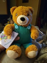 Kohls Cares Corduroy Bear Plush 13&quot; Green Overalls NWT W/Chik-Fil-A kids Book A1 - £20.88 GBP