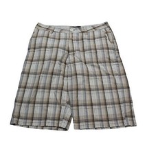 Hurley Shorts Mens 30 Brown Gray Chino Pockets Skate Surf Skater Cotton Casual - £14.41 GBP