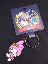 Hello Kitty &amp; Friends My Melody metal and enamel keyring key chain NWT - $7.55