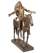 Sculpture AMERICAN WEST Lodge Call to the Great Spirit Indian Dallin Large - $691.39 CAD