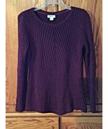 Women’s Style &amp; Co burgundy sweater xl - $282.06 MXN
