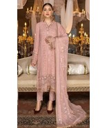 Indian Designer Embroidered chiffon suits are elegant and sophisticated ... - $156.00