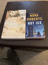 Two Nora Roberts Books Savor The Moment And Hot Ice - £6.13 GBP