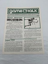 Game Talk The Official Sports Illustrated Games Newsletter Volume 1 Numb... - £31.36 GBP