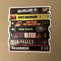 David Lynch 80&#39;s Eraserhead  VHS Stack Sticker Thrillers Twin Peaks Blue Velvet - £3.96 GBP