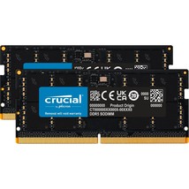 Crucial RAM 32GB Kit (2x16GB) DDR5 5600MHz (or 5200MHz or 4800MHz) Lapto... - $167.99