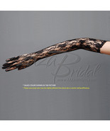 FLOWER PATTERN WOMEN&#39;S LACE GLOVES - OPERA LENGTH, VARIOUS COLORS - $18.99