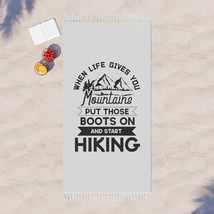 Unisex Outdoor Hiking Motivational Quote Polyester Boho Beach Cloth 97cm x 206cm - £51.87 GBP