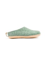 Woolly&#39;s Indoor Open Heel Slippers With Leather Sole (Jungle Green) - 36... - $956.97 MXN