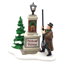 Dept 56 Ye Olde Lamplighter Dicken&#39;s Village Sign Heritage Village VTG I... - $31.39 CAD