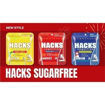 Hacks Candy in 3 Flavors 3 Packs: Reguar, Honey Lemon &amp; Menthol - each 20 grams. - £22.44 GBP