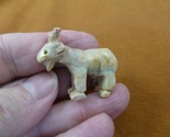 Y-GOA-8) gray BILLY GOAT with horns carving stone SOAPSTONE figurine lov... - $8.59