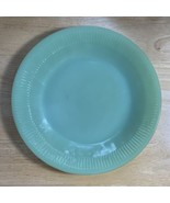 Fire-King Jane Ray Ribbed 9" Jadeite Dinner Plate ~ Green Glass - $14.70