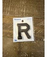 Simplicity Iron On Black Patch Letter R - $16.49 CAD