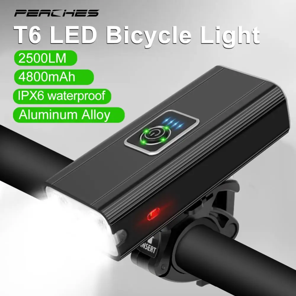 2500LM T6 LED Bicycle Light Front USB Rechargeable MTB Mountain Bike 3 Lamp Bike - £19.22 GBP+