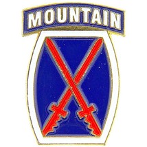 U.S. Army 10th Mountain Division Pin 1&quot; - £9.43 GBP