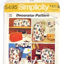 1972 Simplicity Sewing Patterns Kitchen Appliance Covers Potholder Placemat 5495 - £7.17 GBP
