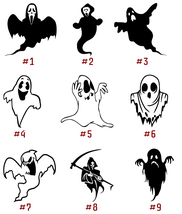 Ghost Vinyl Decal Sticker Car Window Wall Laptop Spirit Specter Phantom ... - £2.58 GBP+